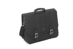 Twin Buckle Flapover Briefcase